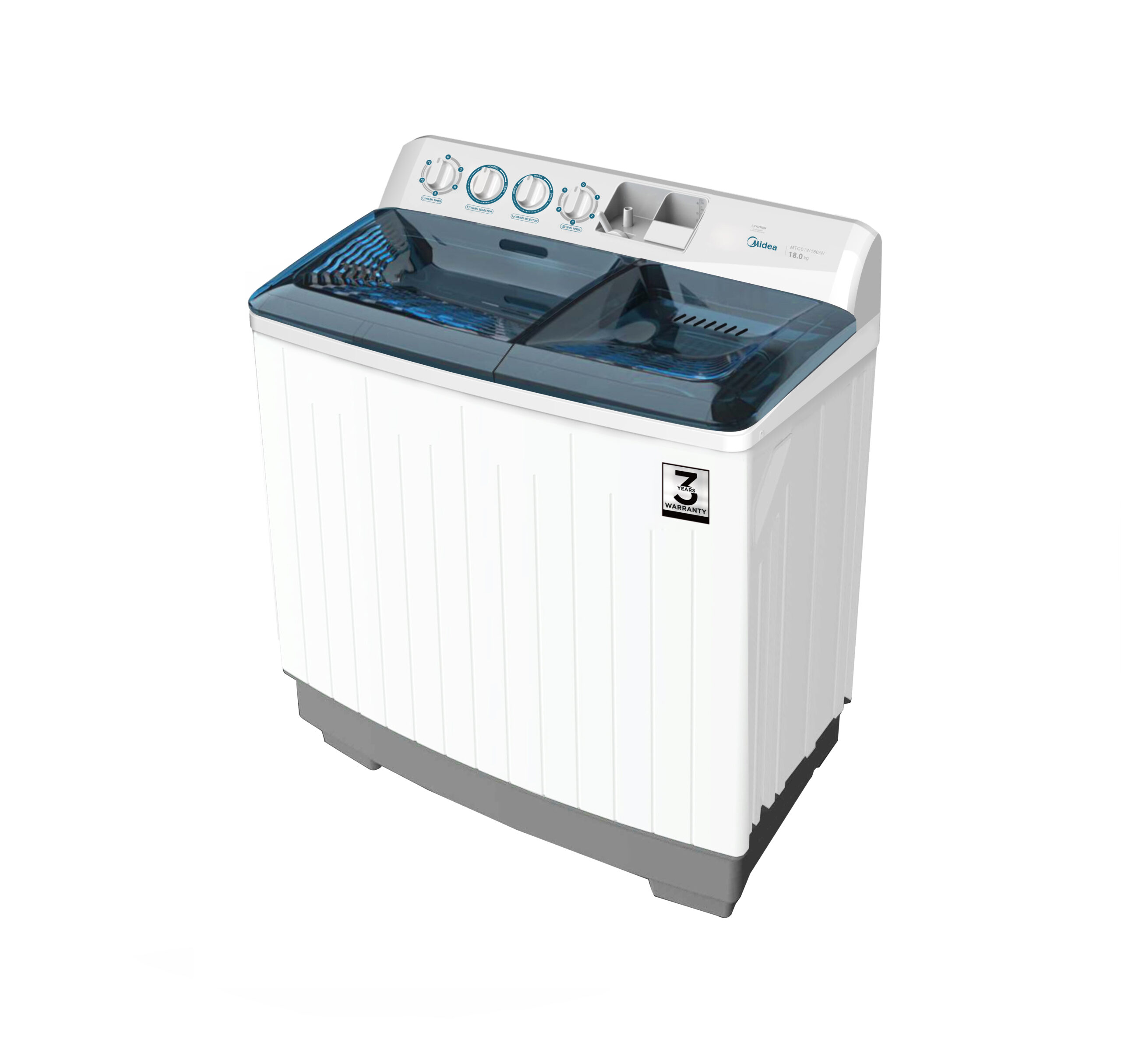 Midea 18Kg Twin Tub Washing Machine White for sale | AHM Online