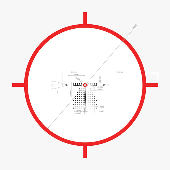 ORIGIN Rifle Scope 1-10x28 FFP MRAD