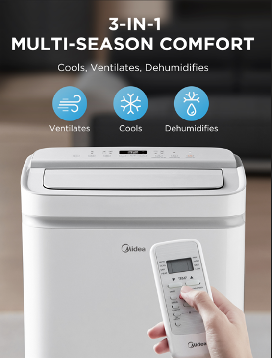 Midea's Portable Air Conditioner: Cooling Power with a Modern Twist