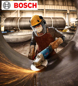 Image of man working with Bosch Angle Grinder-Robert Bosch Power Tools