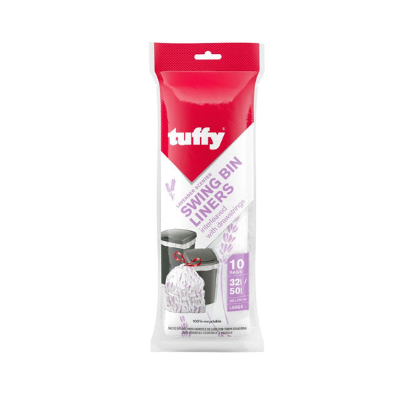 image of Tuffy Lavender 32/50L Swing Bin 10 Pack