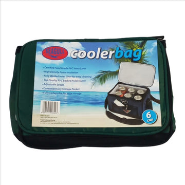 image of Seagull 6 Pack Nylon Cooler Bag Assorted Colours