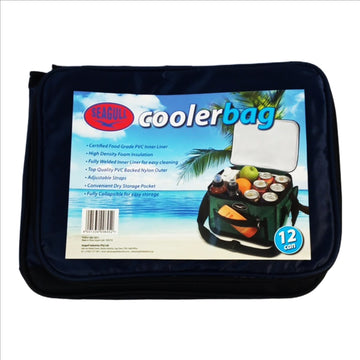 image of Seagull 12 Can Nylon Cooler Bag Assorted Colours