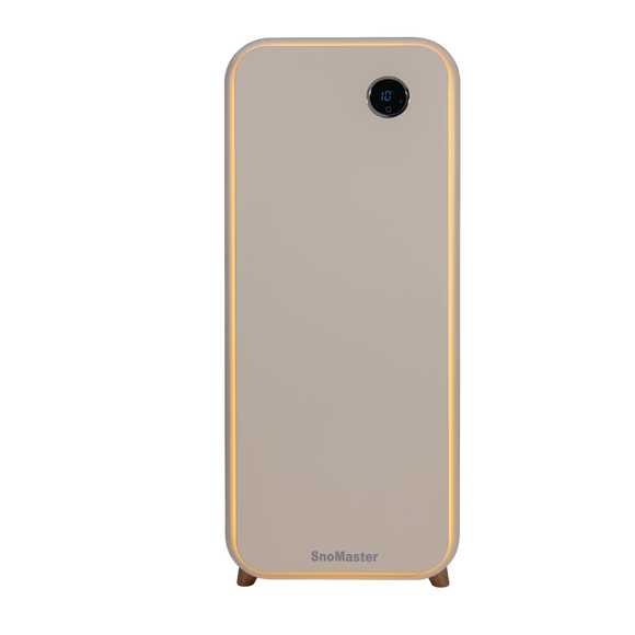 SnoMaster 14 Bottle Solid Door Single Zone Retro Wine Cooler Cream (VT-19DCPRO) in Refrigerators