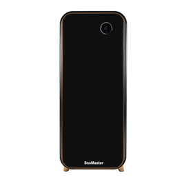 SnoMaster 14 Bottle Solid Door Single Zone Retro Wine Cooler Black (VT-19DBPRO) in Refrigerators