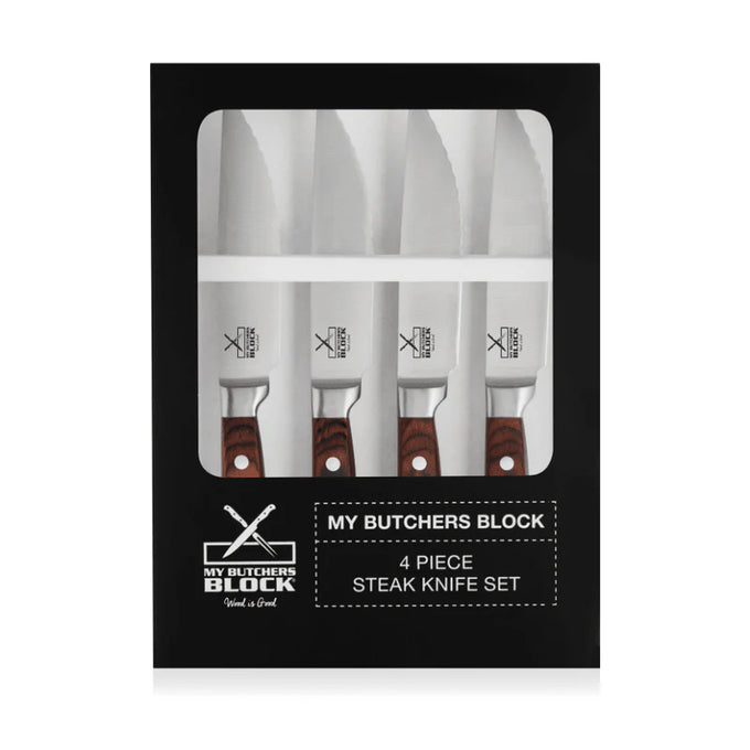 My Butchers Block Set of Steak Knifes 4 Pack