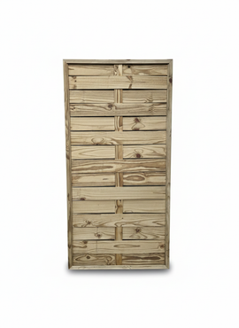 Highlands Sawmill 100mm Lap Weave Framed Panel
