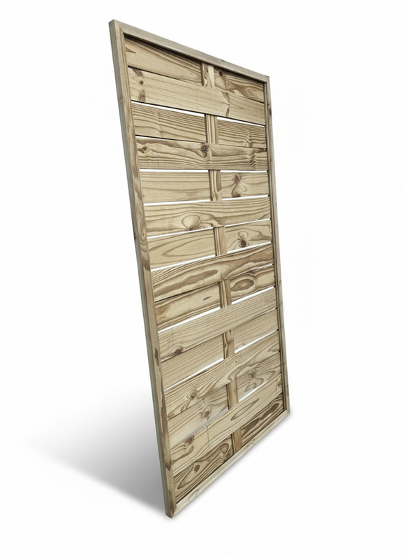 Highlands Sawmill 100mm Lap Weave Framed Panel
