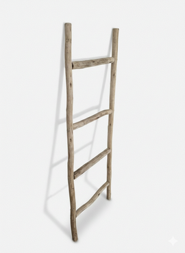 Highands Sawmill Rustic Ladder Natural