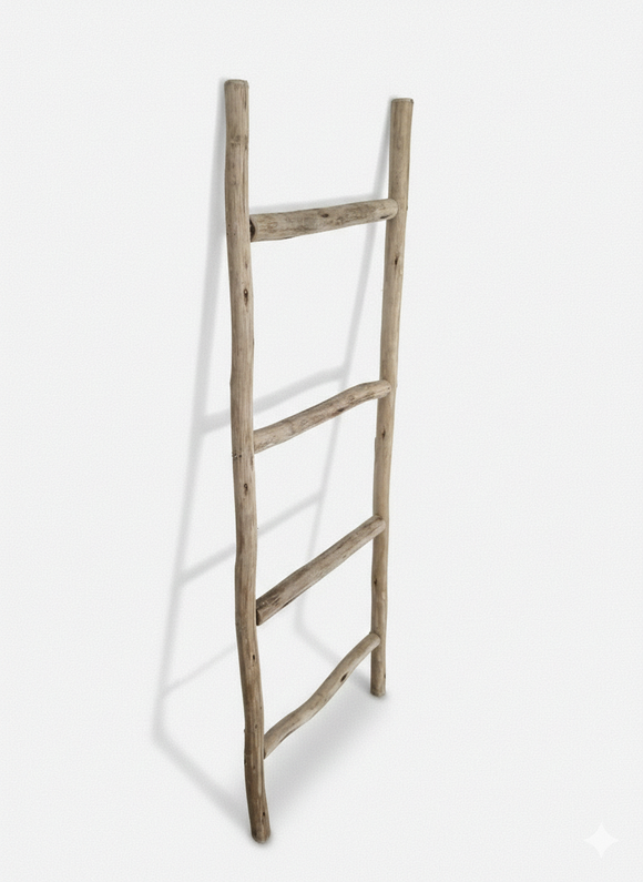 Highands Sawmill Rustic Ladder Natural