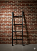 Highlands Sawmill Rustic Décor Ladder Black-3