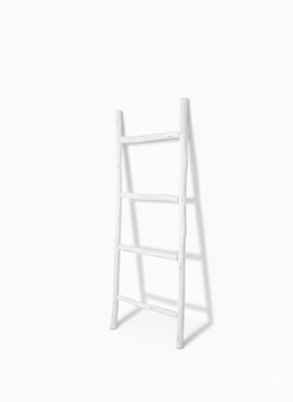 Highlands Sawmill Rustic Décor Ladder White