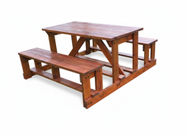 Highlands Sawmill CCA 6 Seater Table & Bench