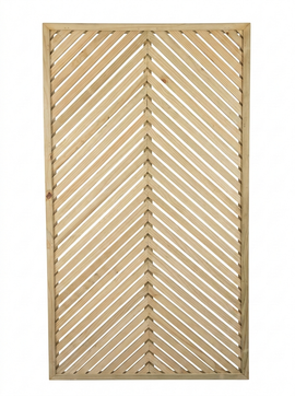 Highlands Sawmill Prism Slatted Framed Panel