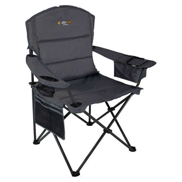image of OZtrail Getaway Chair Grey 130kg
