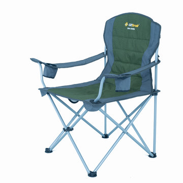 image of OZtrail Deluxe Jumbo Arm Chair 140kg Green