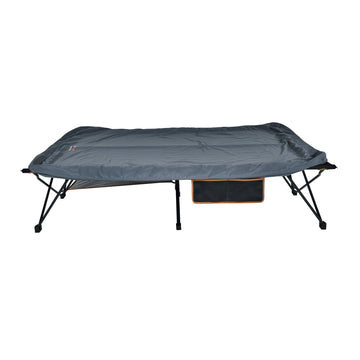 image of OZtrail Anywhere Queen Deluxe Bed 240kg 120kg Per Side