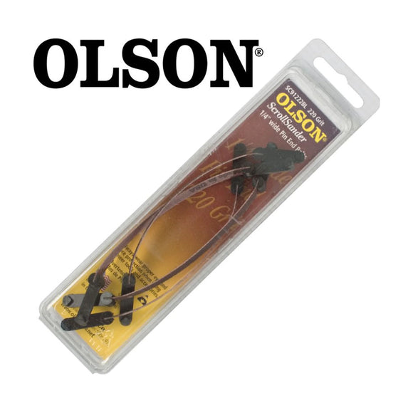 Olson Scroll Saw Sander 5' 125mm x 1/4' 220g Pin End 4 Piece - image 01