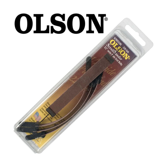 Olson Scroll Saw Sander 5' 125mm x 1/2' 220g Plain End 4 Piece - image 01
