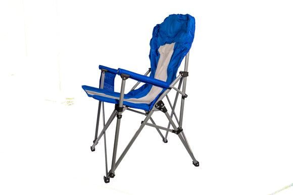 Foldable Camping Chair – Blue & White - image 03