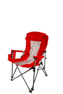 Foldable Camping Chair – Red & White - image 01