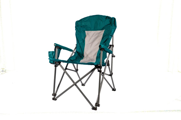 Foldable Camping Chair – Green & White - image 01