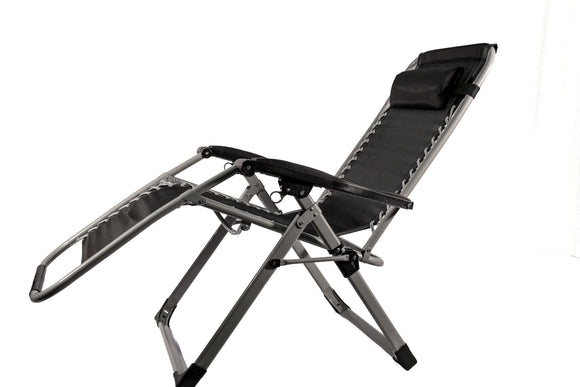 Foldable Lounge Chair – Black - image 01