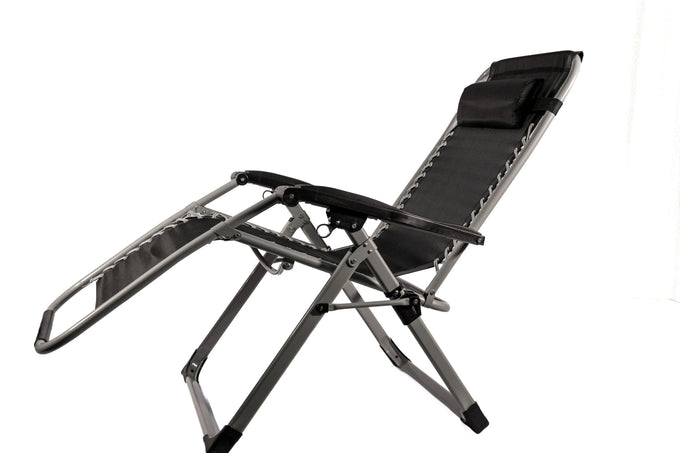 Foldable Lounge Chair – Black - image 01