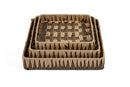 Woven Square Basket Set – 3-Piece, White - image 01