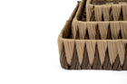 Woven Square Basket Set – 3-Piece, White - image 03