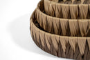 Woven Oval Basket Set – 3-Piece, Brown - image 03