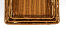 Rattan Woven Square Basket Set – 3-Piece, Natural - image 02