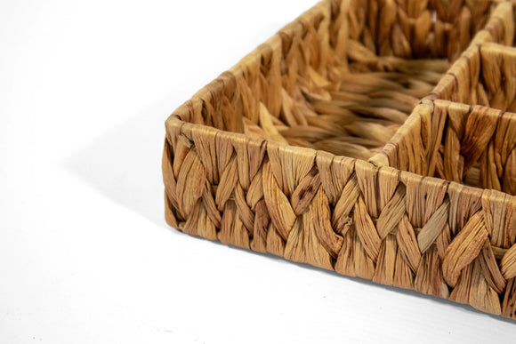 Natural Hyacinth Woven Cutlery Basket - image 03
