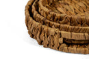Hyacinth Woven Round Basket Set – 3-Piece, Natural - image 03