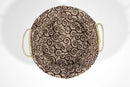 Paper Weave Round Basket with White & Black Lining - image 02