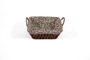Paper Weave Square Basket with White & Black Lining - image 01