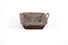 Paper Weave Square Basket with White & Black Lining - image 01