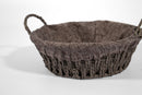 Paper Weave Round Basket with Grey Lining - image 03
