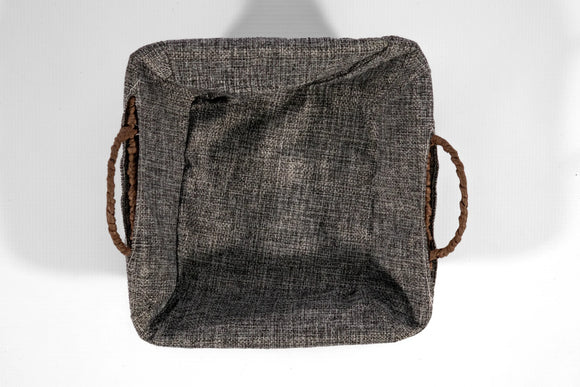 Paper Weave Square Basket with Grey Lining - image 02