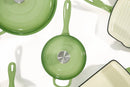 Cast Iron Cookware Set – 11-Piece, Light Green - image 02