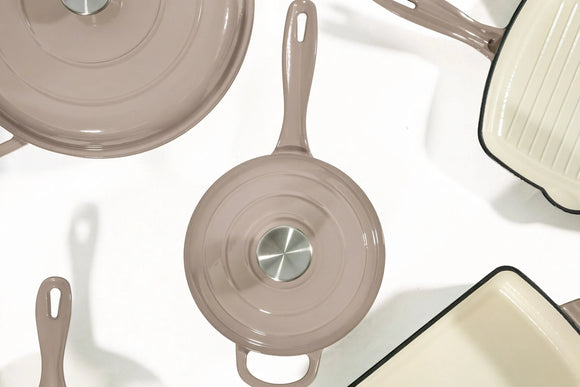 Cast Iron Cookware Set – 11-Piece, Light Grey - image 02