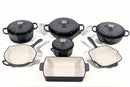 Cast Iron Cookware Set – 11-Piece, Dark Grey - image 01