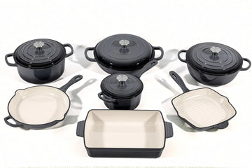 Cast Iron Cookware Set – 11-Piece, Dark Grey - image 01