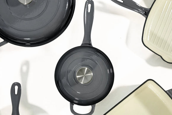 Cast Iron Cookware Set – 11-Piece, Dark Grey - image 02