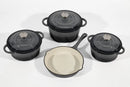 Cast Iron Cookware Set – 7-Piece, Grey - image 01