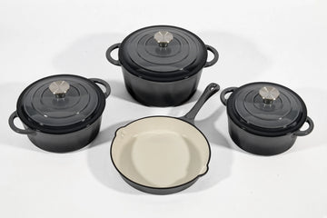 Cast Iron Cookware Set – 7-Piece, Grey - image 01