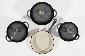 Cast Iron Cookware Set – 7-Piece, Grey - image 02