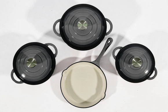 Cast Iron Cookware Set – 7-Piece, Grey - image 02
