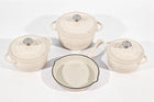 Cast Iron Cookware Set – 7-Piece, White - image 01