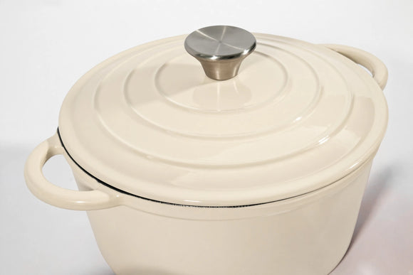 Cast Iron Cookware Set – 7-Piece, White - image 04